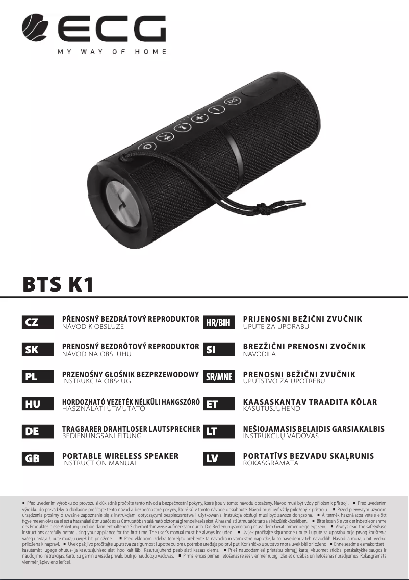 Page 1 de la notice Manuel utilisateur ECG BTS K1