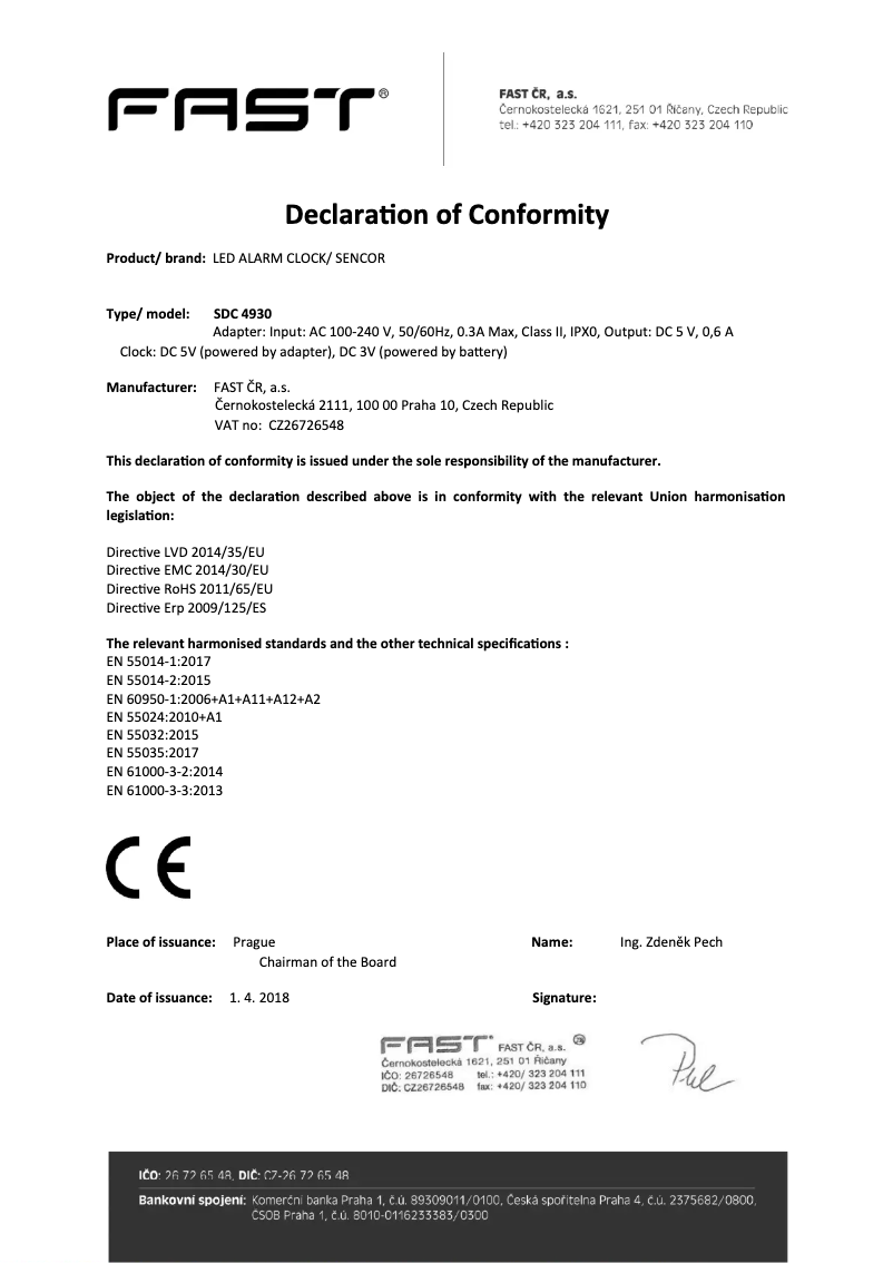 Image de la première page du manuel de l'appareil SDC 4930