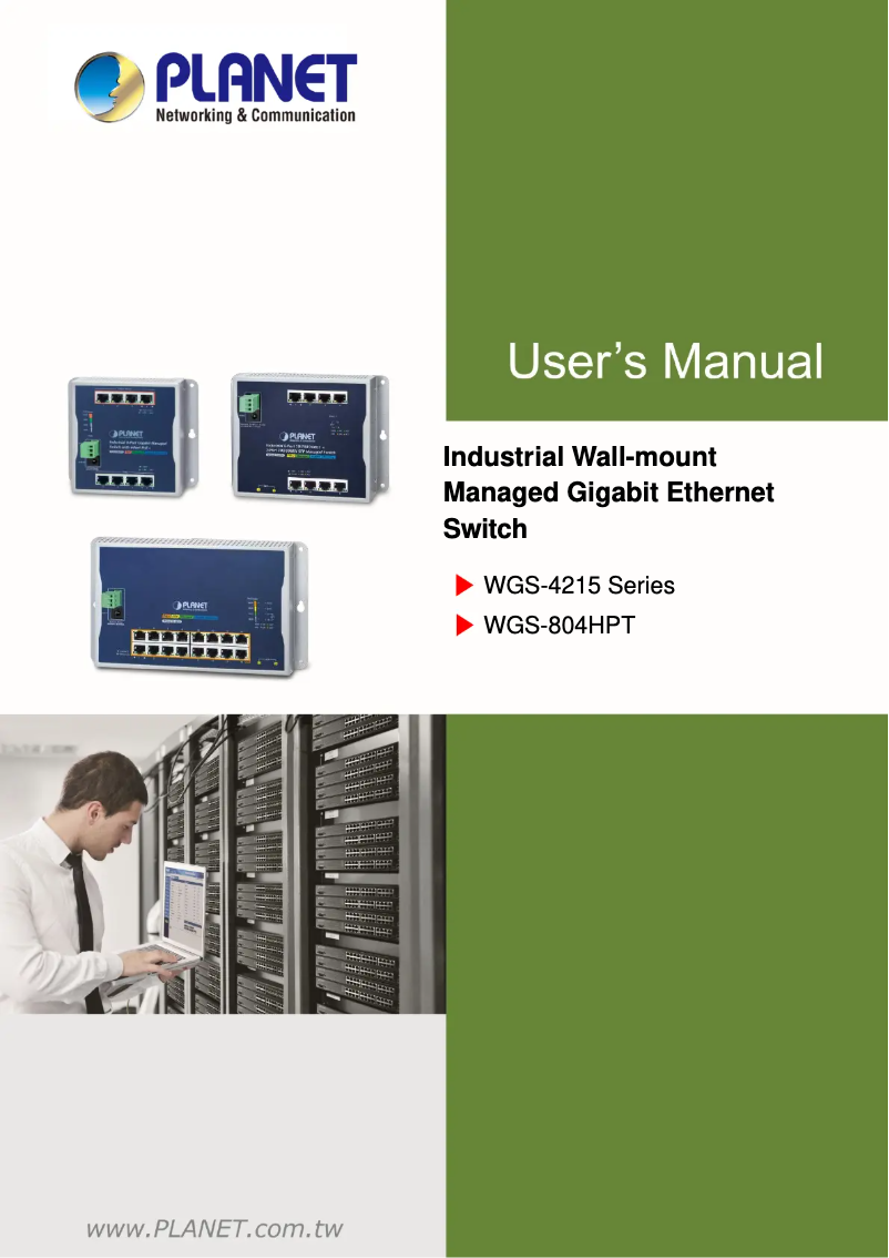 Image de la première page du manuel de l'appareil WGS-804HPT