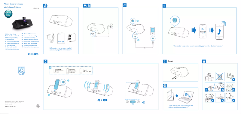 Page 1 de la notice Manuel utilisateur Philips AD385