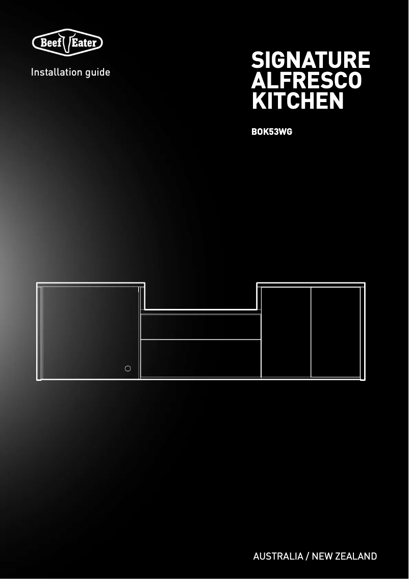 Page 1 de la notice Manuel utilisateur BeefEater Signature BOK53WG
