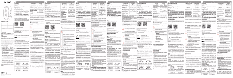 Page 1 de la notice Manuel utilisateur Acme ACT101