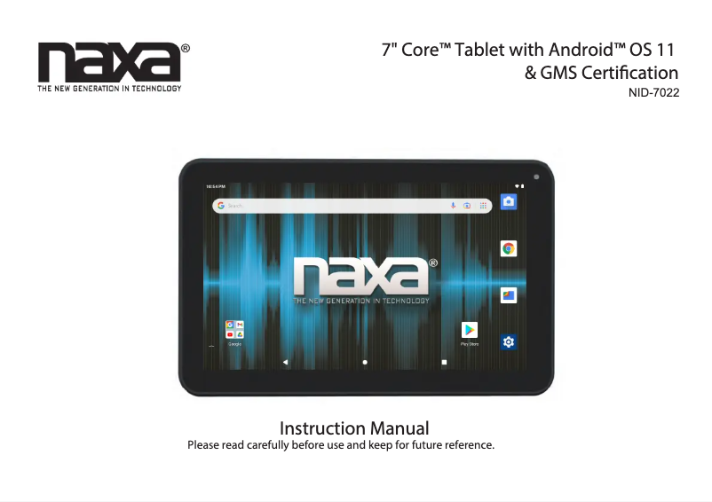 Page 1 de la notice Manuel utilisateur Naxa NID-7022