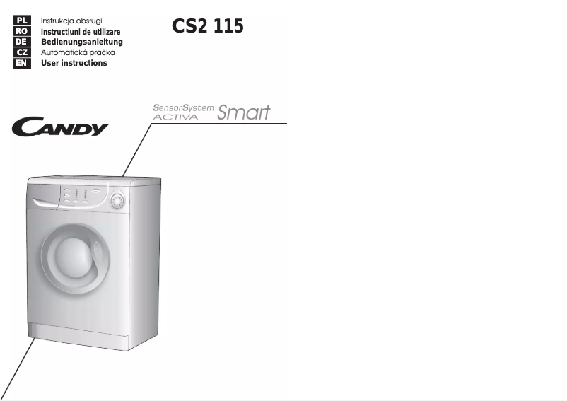 Page 1 de la notice Manuel utilisateur Candy CS2 115