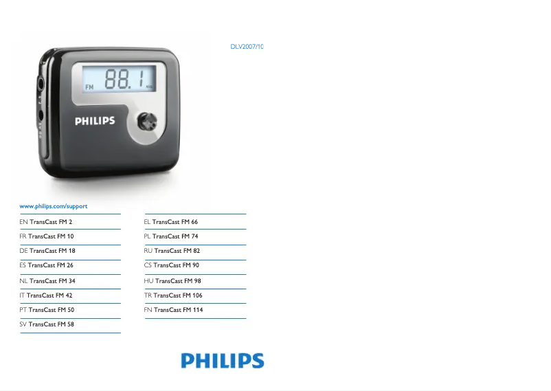 Page n°1 - Mode d'emploi Philips DLV2007