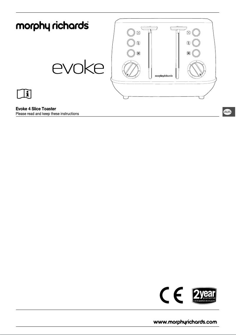 Image de la première page du manuel de l'appareil Evoke 240105