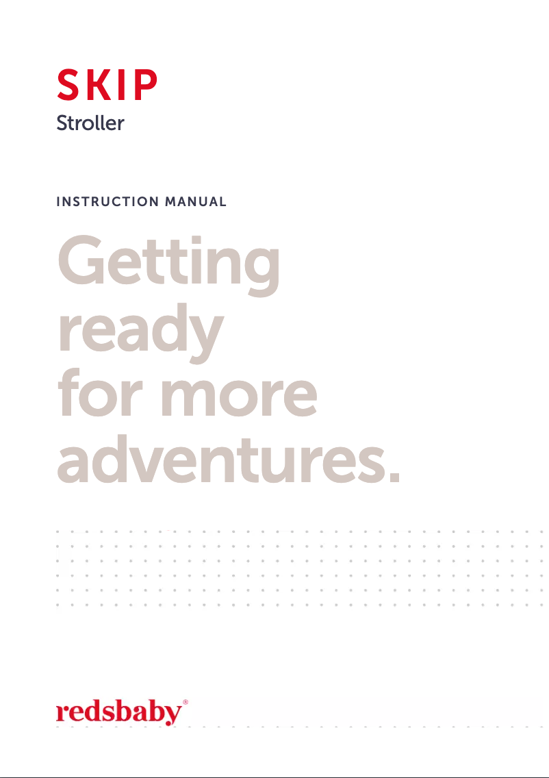 Page 1 de la notice Manuel utilisateur Redsbaby SKIP