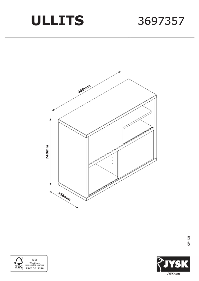 Page 1 de la notice Manuel utilisateur JYSK Ullits  3697357