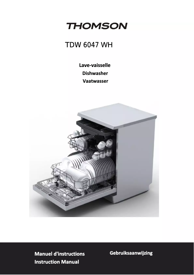 Page 1 de la notice Manuel utilisateur Thomson TDW 6047 WH