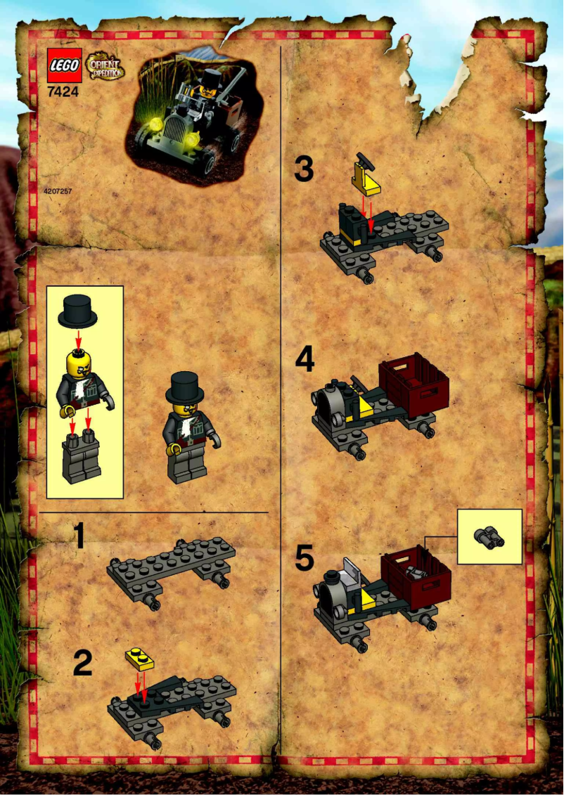 Image de la première page du manuel de l'appareil Adventurers 7424