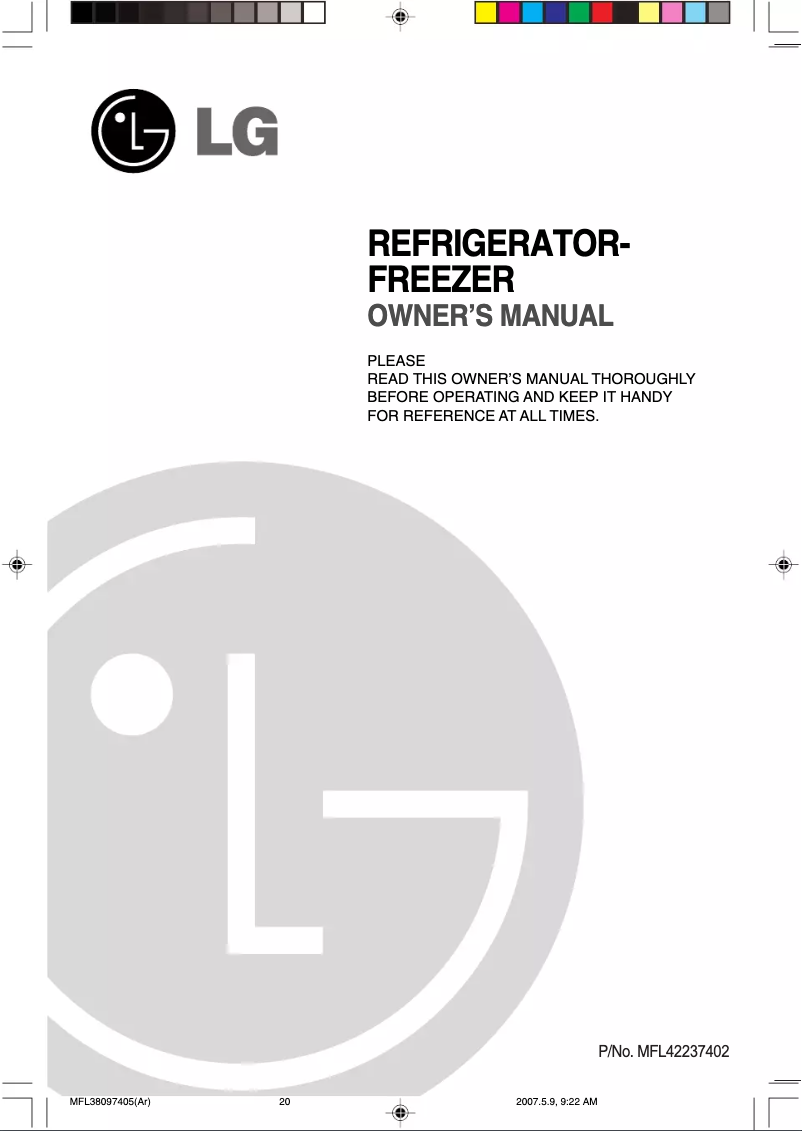 Page 1 de la notice Manuel utilisateur LG GL-G172JM