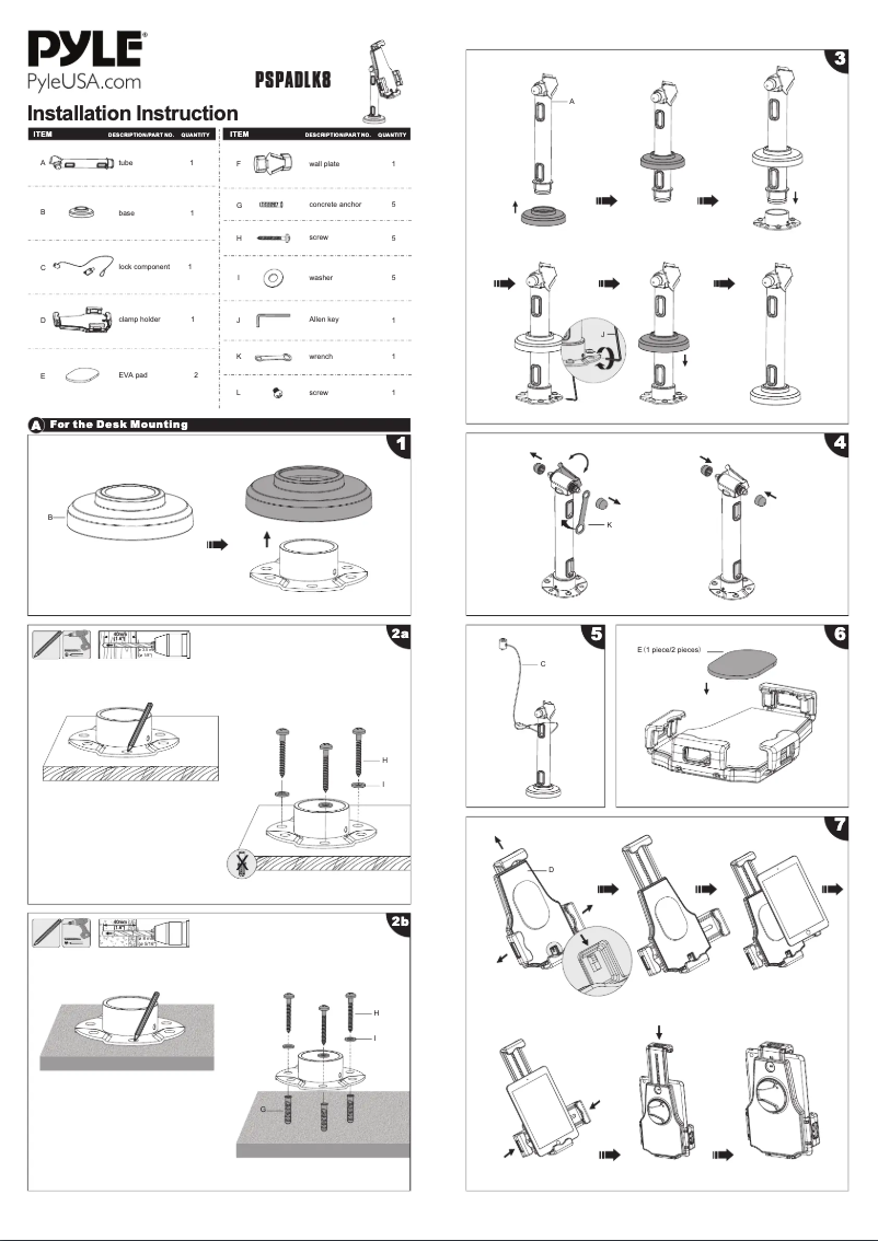 Image de la première page du manuel de l'appareil PSPADLK8