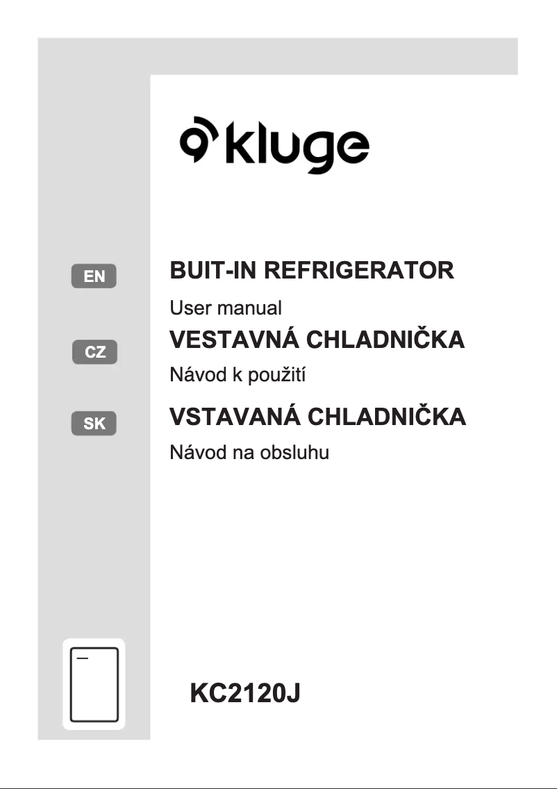 Page 1 de la notice Manuel utilisateur Kluge KC2120J