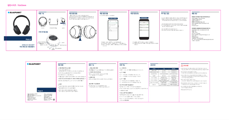 Image de la première page du manuel de l'appareil BLP-BH311