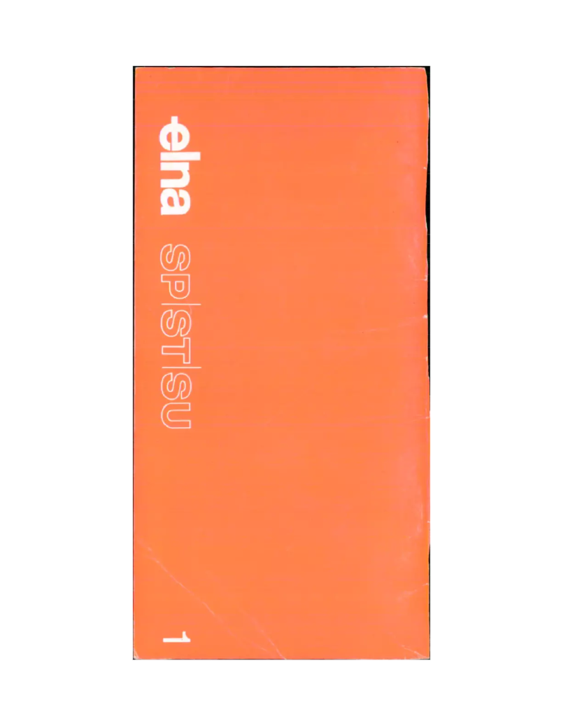 Image de la première page du manuel de l'appareil Plana Star ST