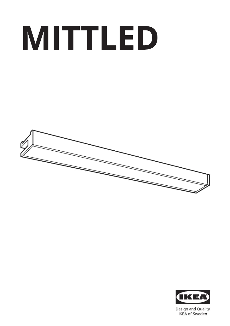 Page 1 de la notice Manuel utilisateur Ikea MITTLED 204.554.24