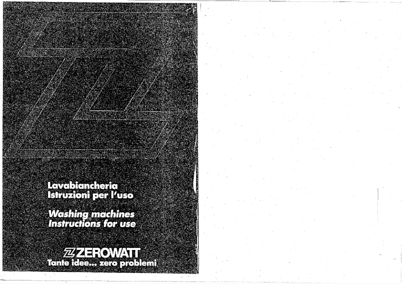 Page n°1 - Manuel utilisateur Zerowatt E 41