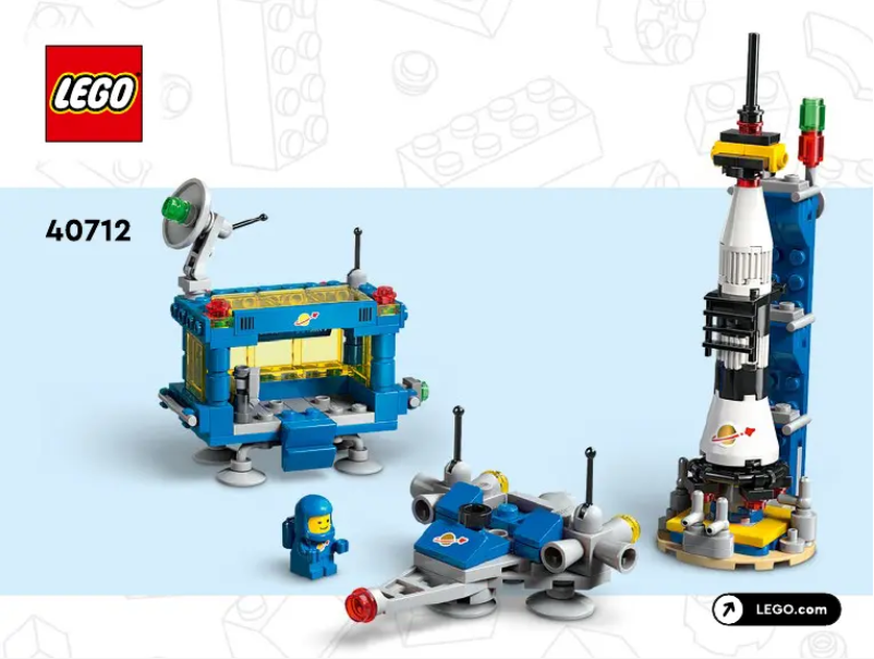 Page n°1 - Manuel utilisateur Lego Space Micro Rocket Launchpad 40712