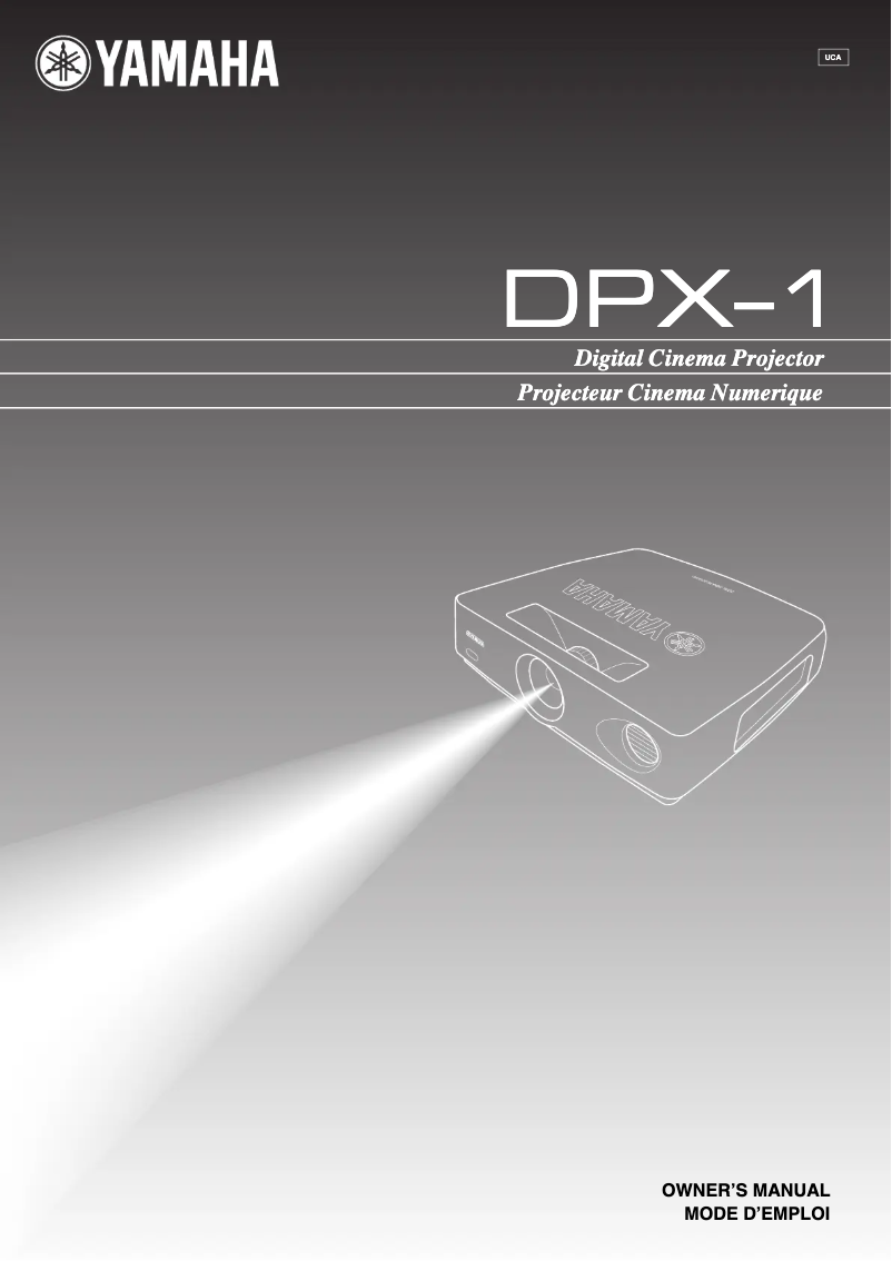 Image de la première page du manuel de l'appareil DPX-1