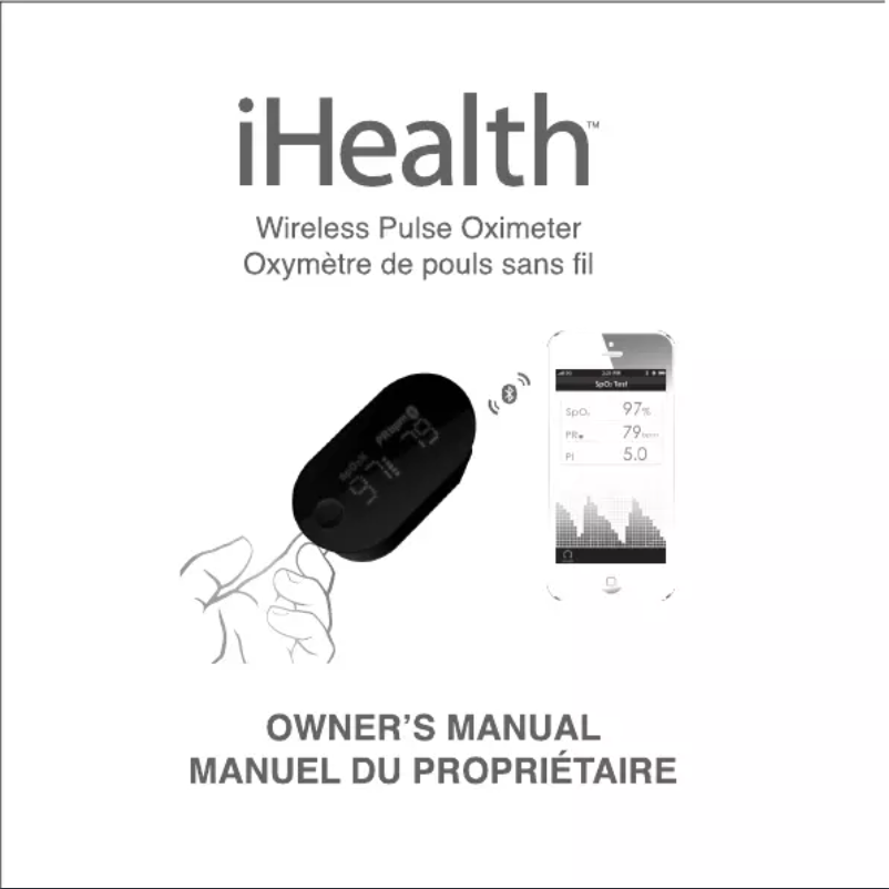 Image de la première page du manuel de l'appareil Wireless Pulse Oximeter PO3
