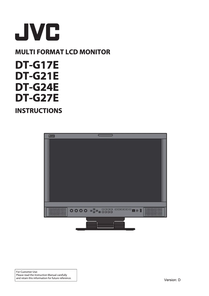 Página 1 del manual Manual de usuario JVC DT-G24E