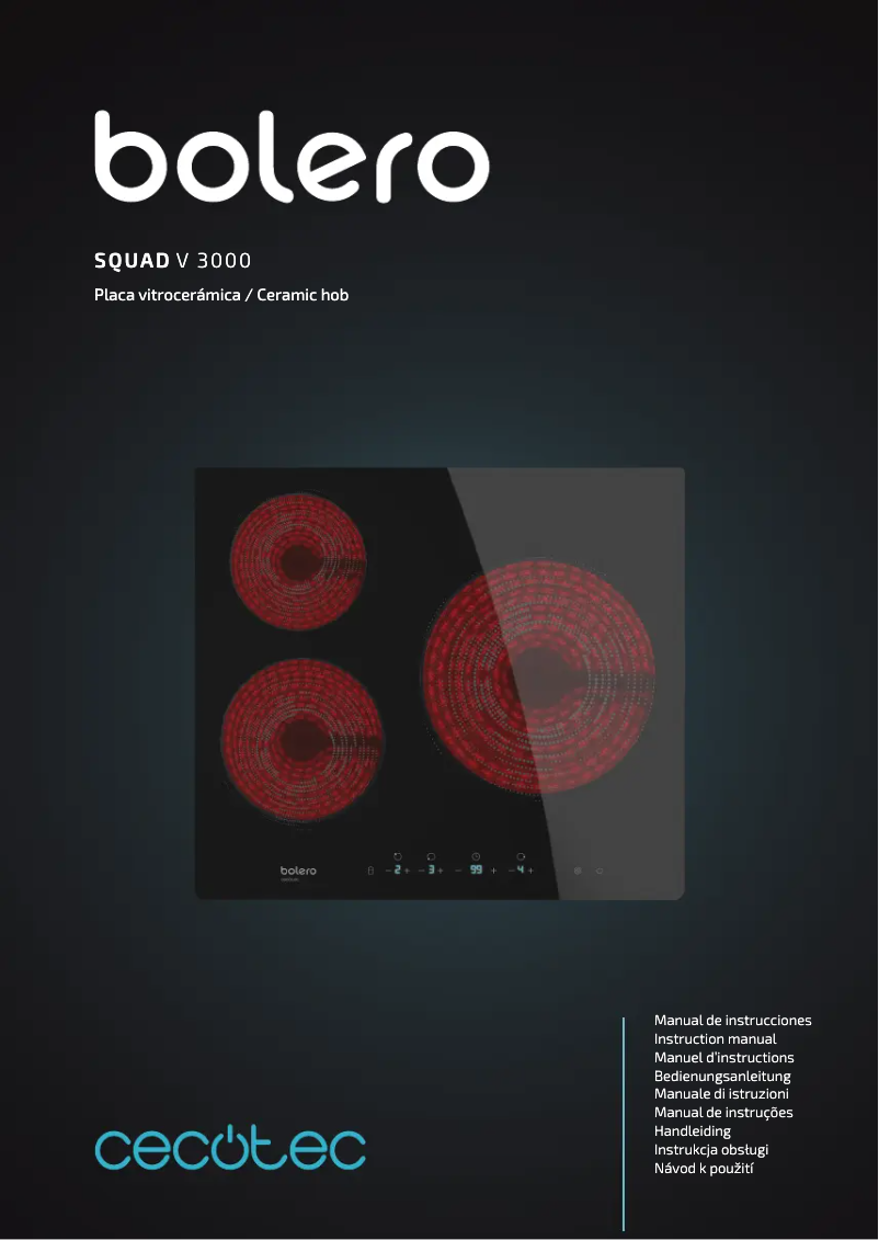 Page 1 de la notice Manuel utilisateur Cecotec Bolero Squad V 3000