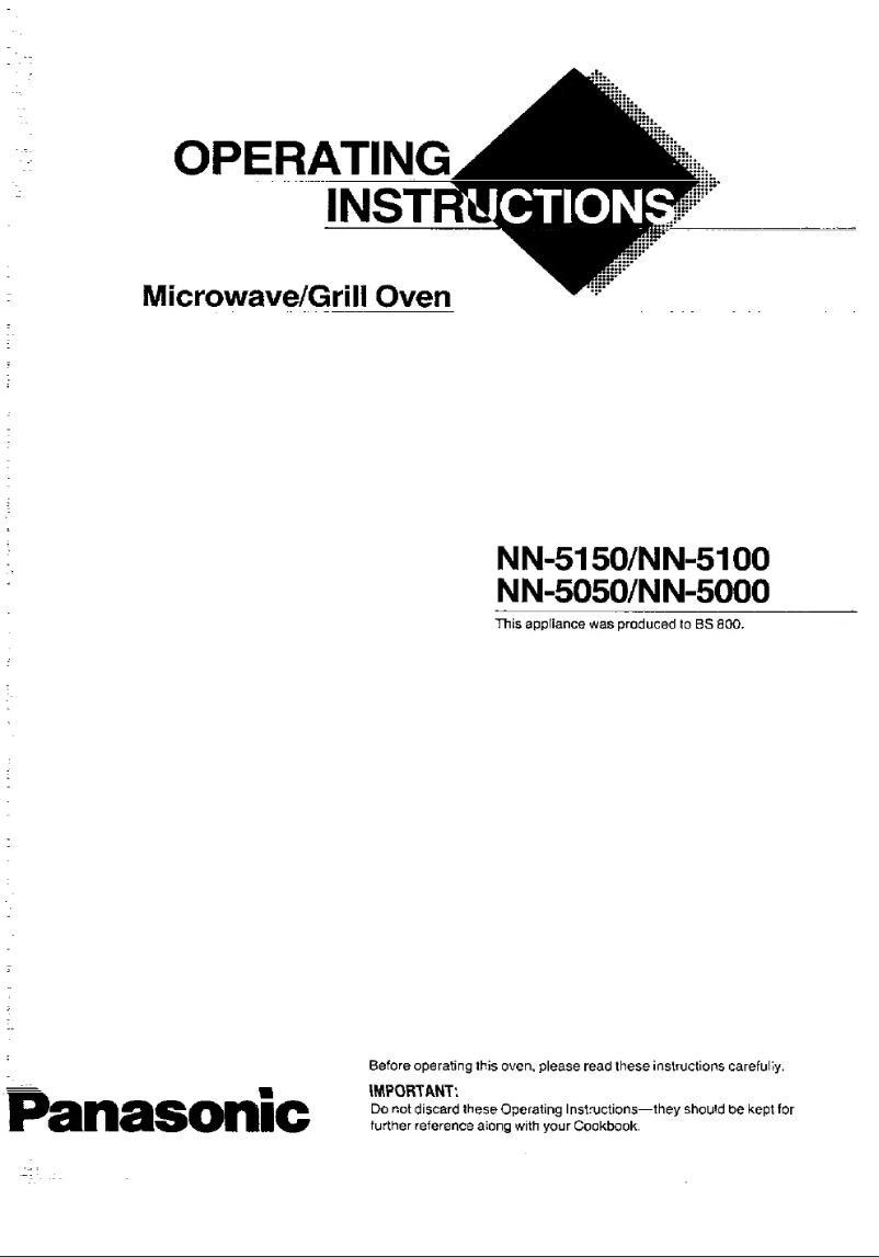 Page 1 de la notice Manuel utilisateur Panasonic NN-5000