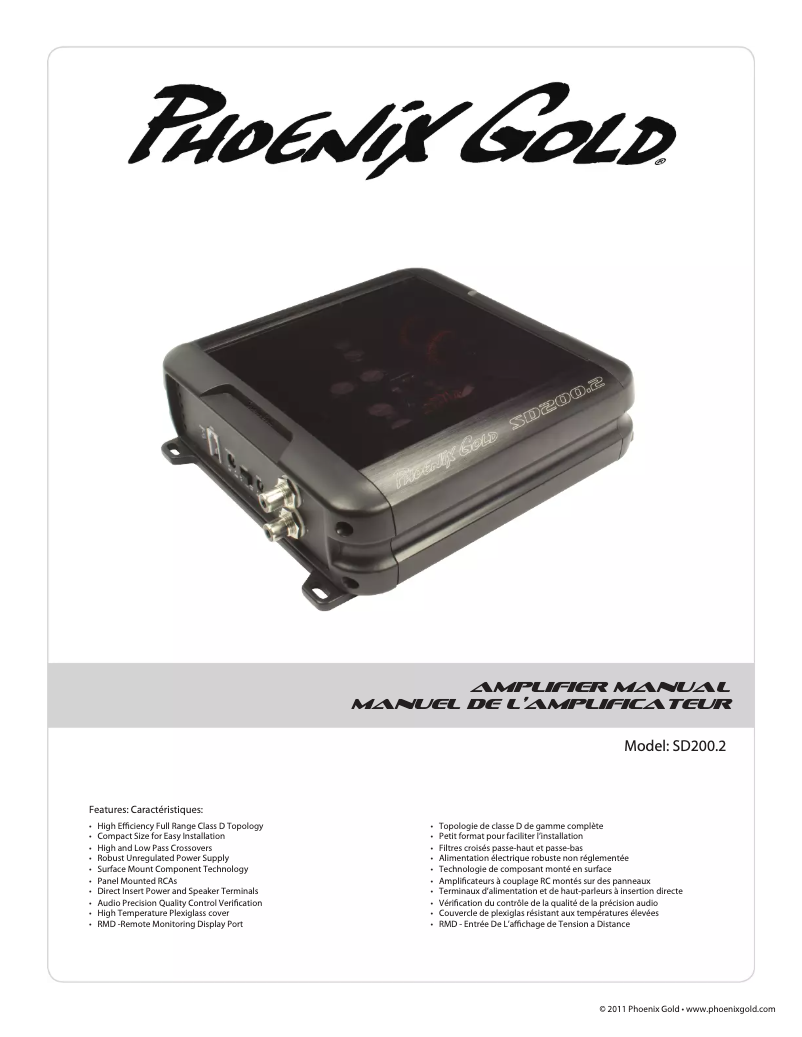 Image de la première page du manuel de l'appareil SD200.2