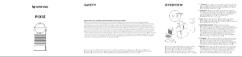 Image de la première page du manuel de l'appareil Nespresso Pixie