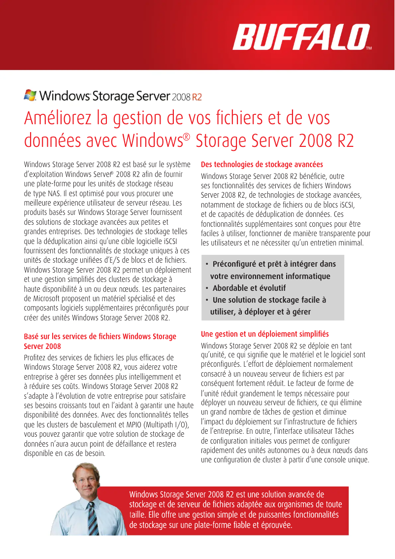 Page 1 de la notice Manuel utilisateur Buffalo 6TB Tera Station Pro 6 WSS