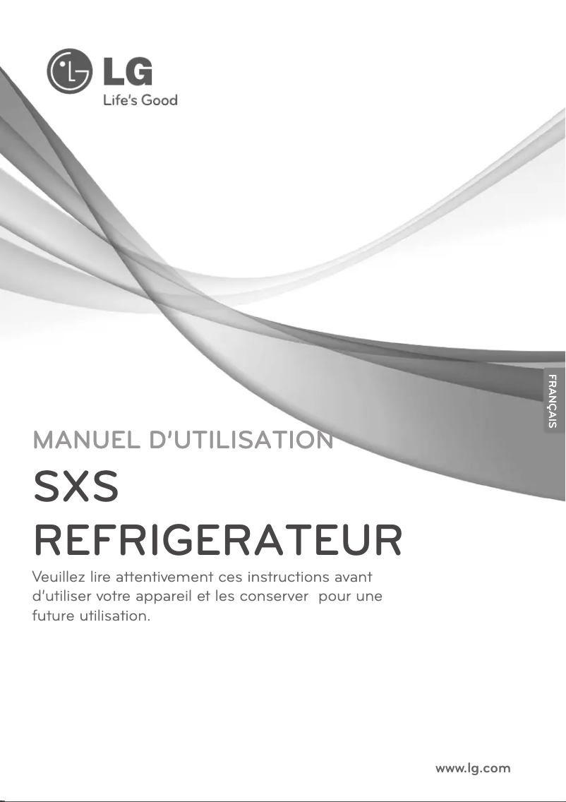 Page 1 de la notice Manuel utilisateur LG GS5162PVLZ