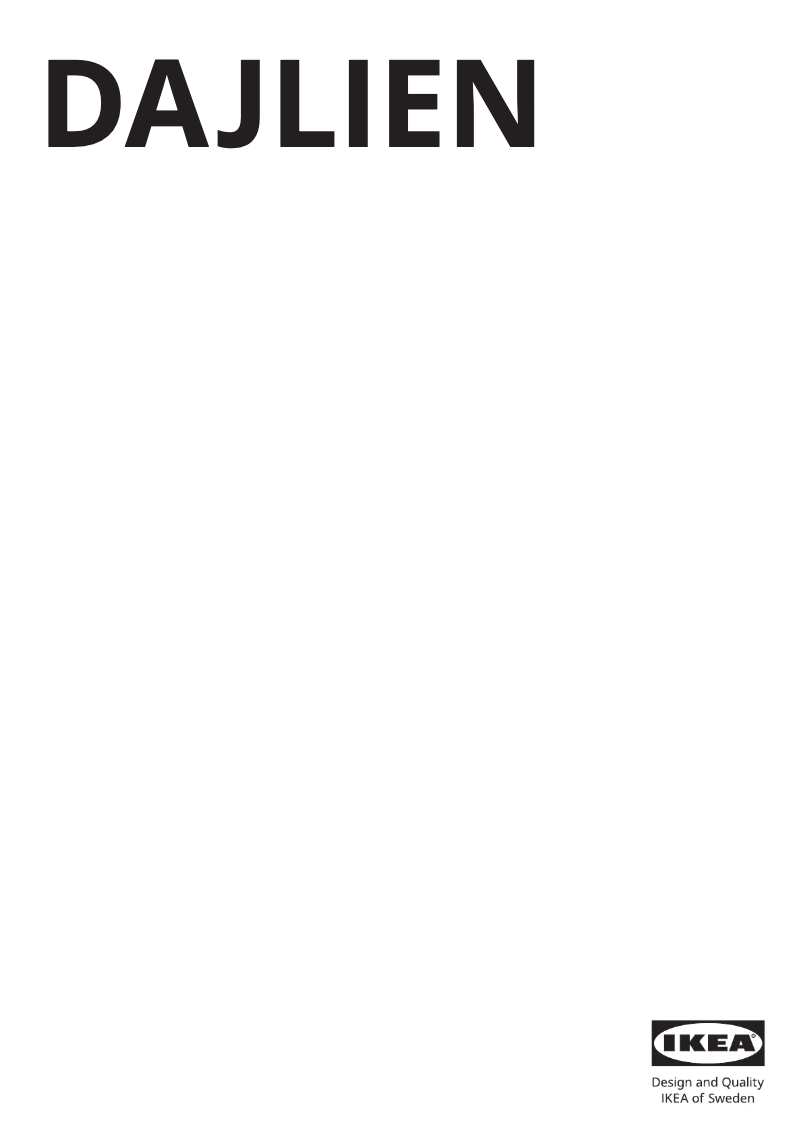 Image de la première page du manuel de l'appareil DAJLIEN 105.610.57