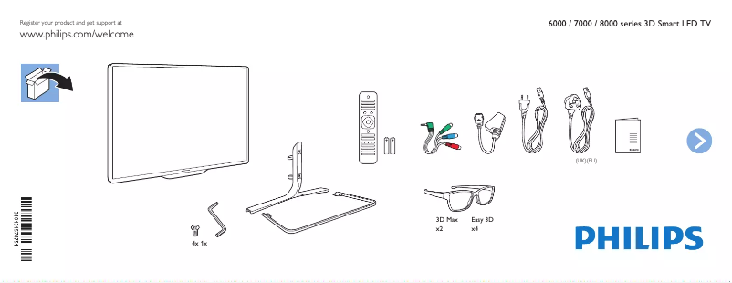 First page image of the manual for 42PFL6678S