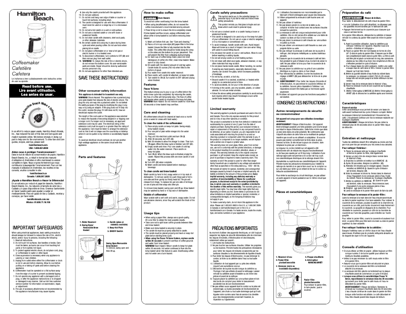 Image de la première page du manuel de l'appareil 48137