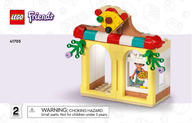 Page 1 de la notice Consignes visuelles Lego Friends 41705