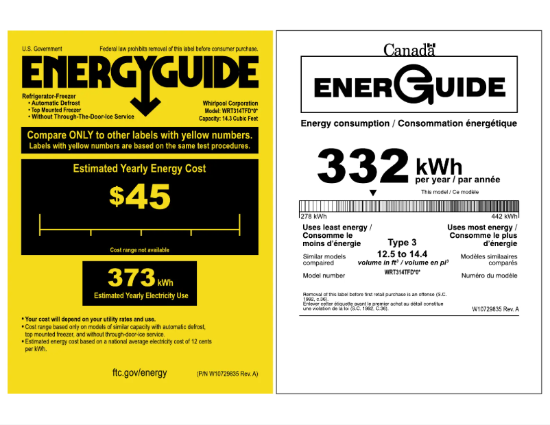 Image de la première page du manuel de l'appareil WRT314TFD