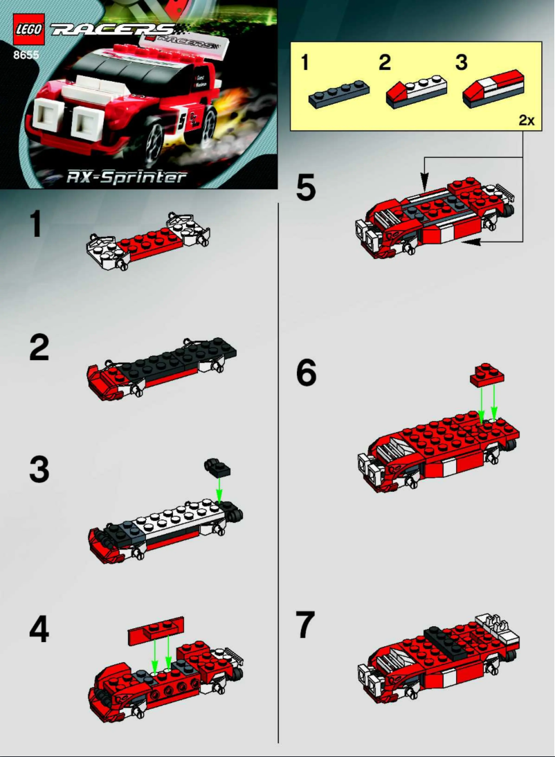 Page n°1 - Manuel utilisateur Lego RX . Sprinter