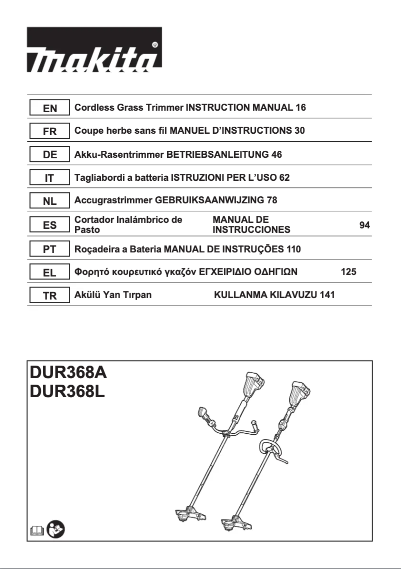 Page n°1 - Manuel utilisateur Makita DUR368APT2