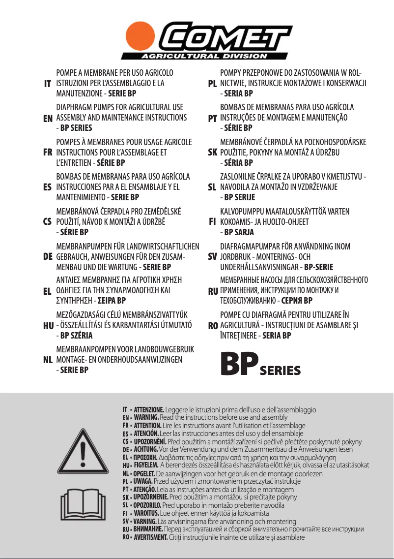 Image de la première page du manuel de l'appareil BP 40 K