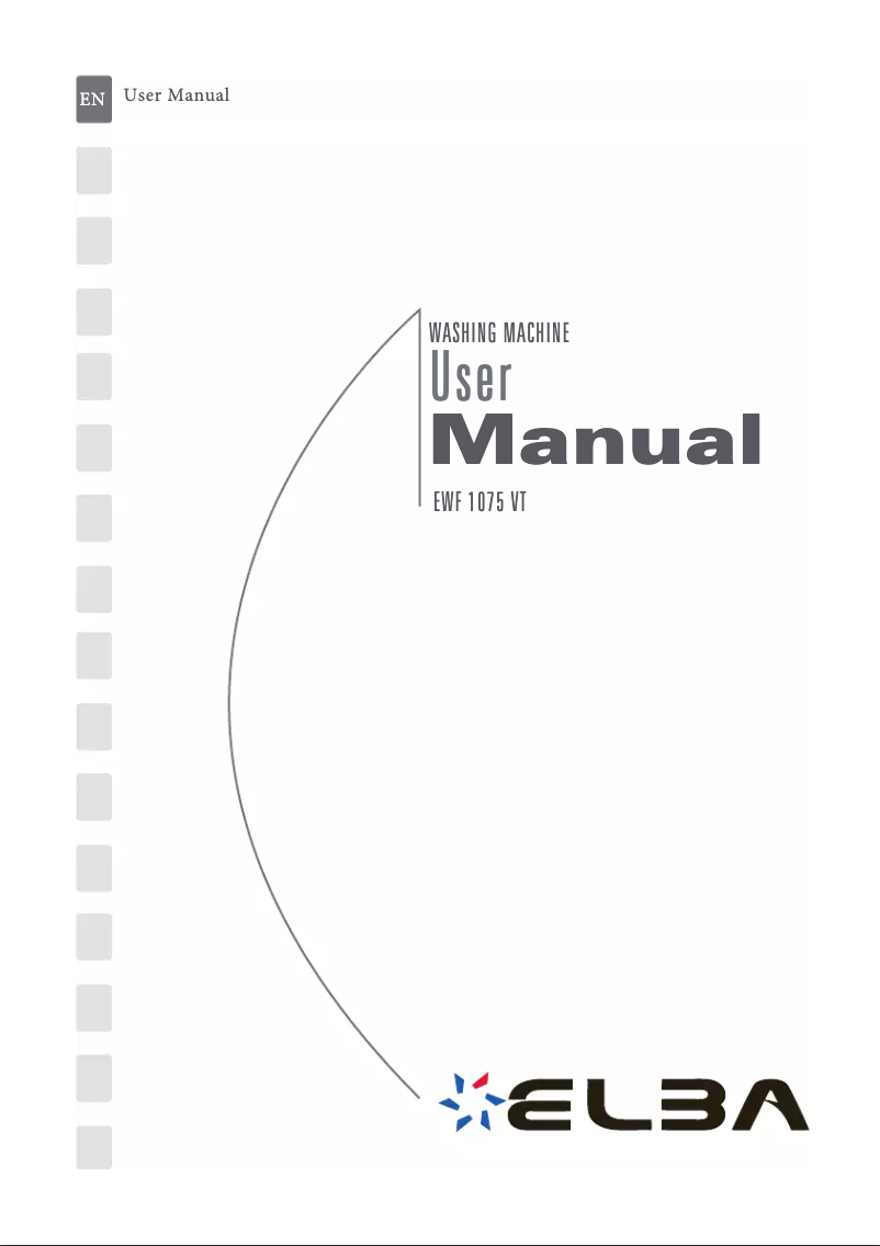 Página 1 del manual Manual de usuario Elba EWF 1075 VT