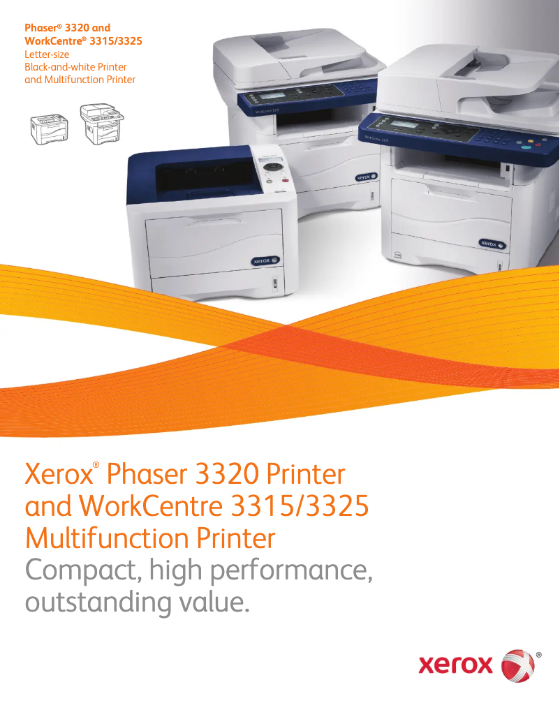 Page 1 de la notice Manuel utilisateur Xerox WorkCentre 3325DNI
