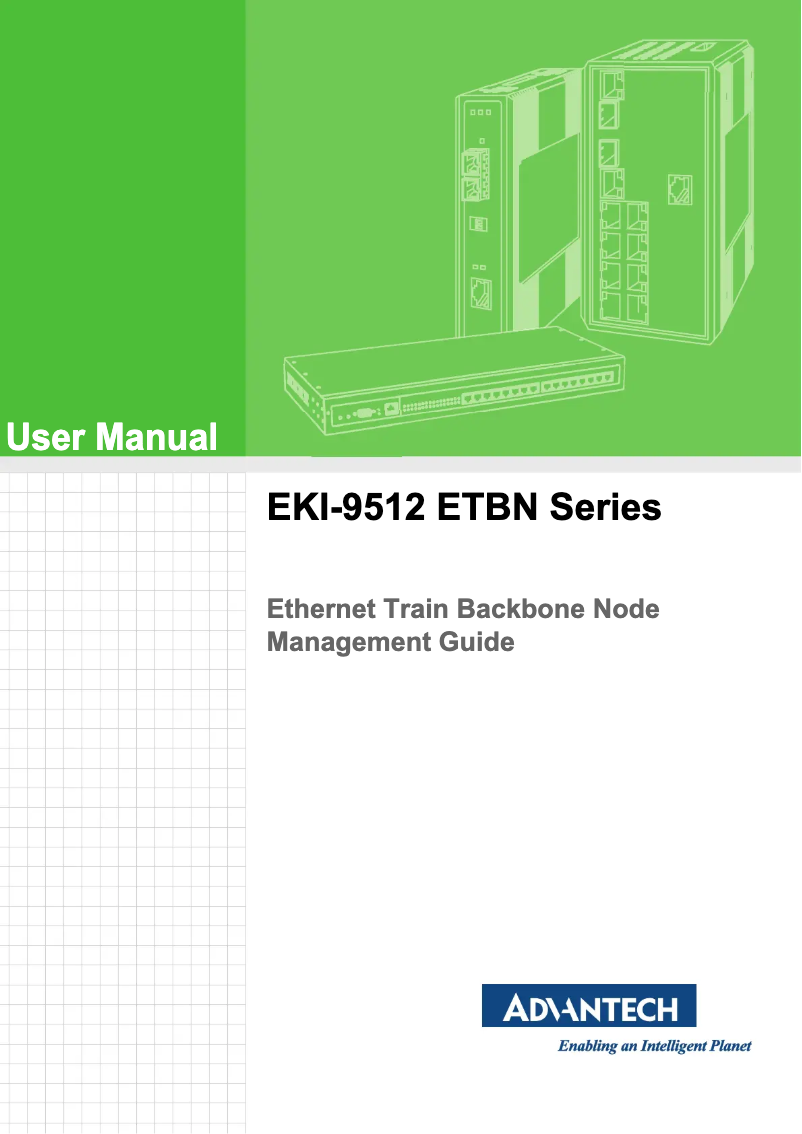 Page n°1 - Manuel utilisateur Advantech EKI-9512E-4GETB-A