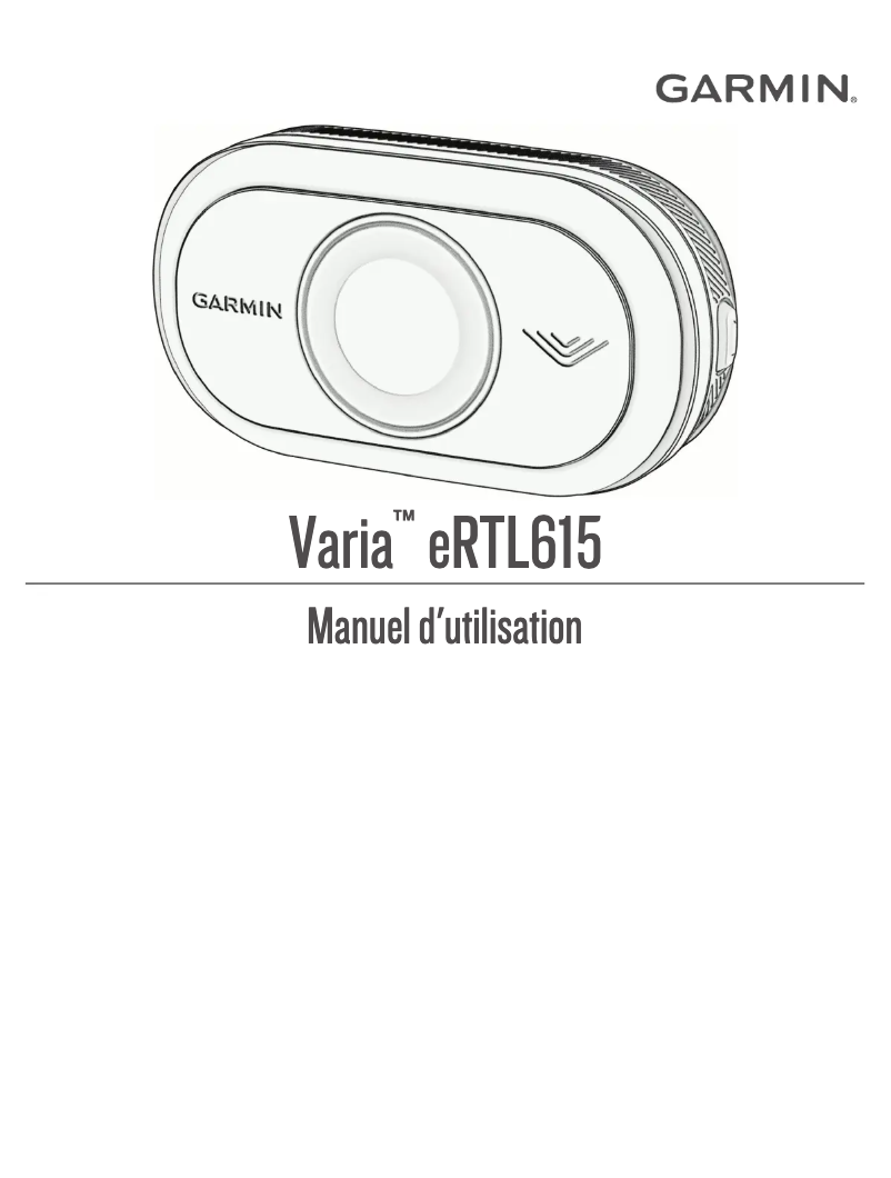 Image de la première page du manuel de l'appareil Varia ERTL615