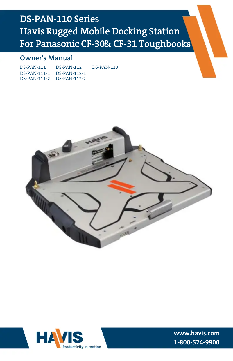 Image de la première page du manuel de l'appareil DS-PAN-112-1