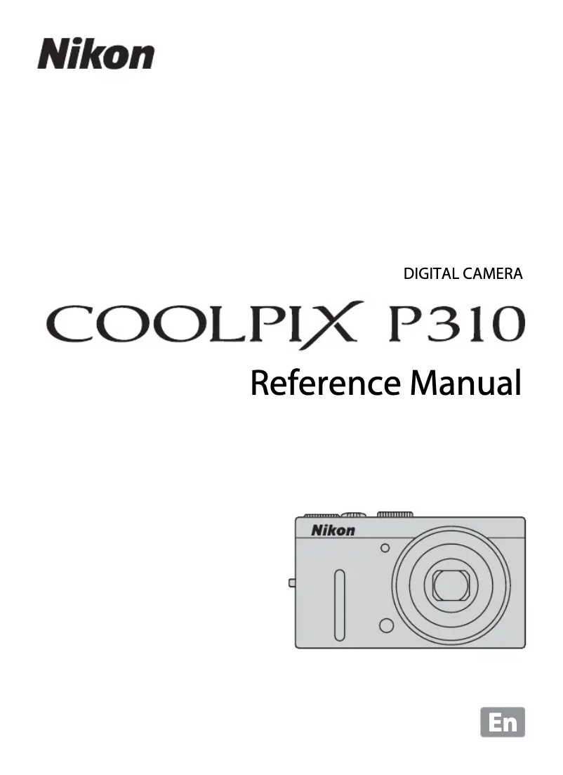 Imagen de la primera página del manual del dispositivo Coolpix P310