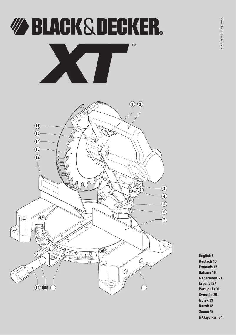Page 1 de la notice Manuel utilisateur Black & Decker XTS100