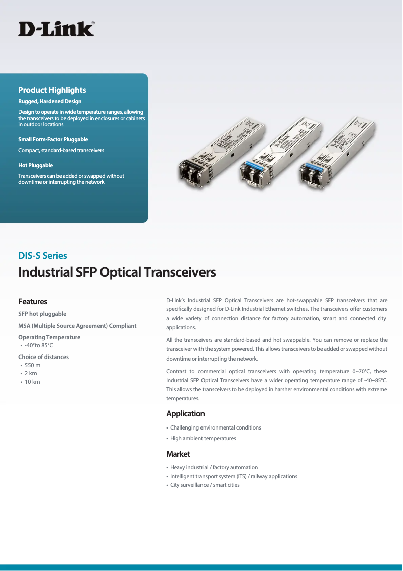 Page n°1 - Manuel utilisateur D-Link DIS-S302SX