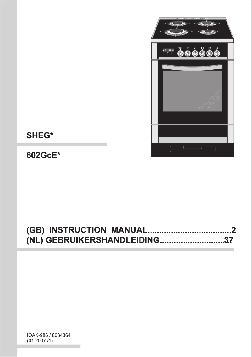 Image de la première page du manuel de l'appareil SHEG 11166 E