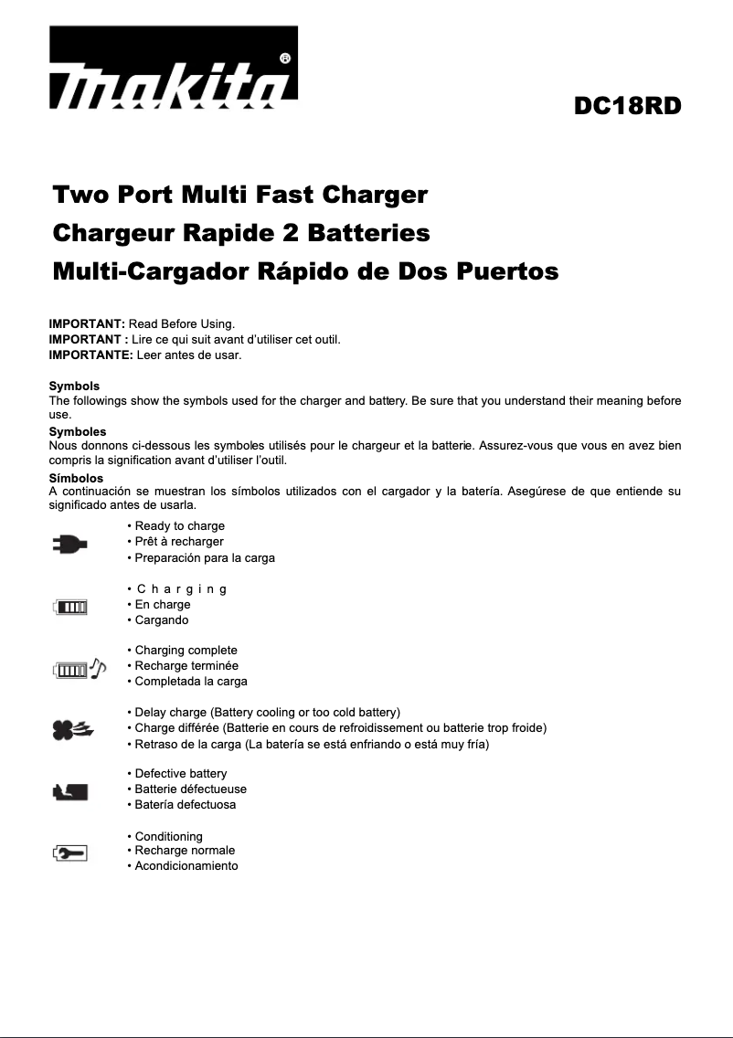 Image de la première page du manuel de l'appareil XBU02PT
