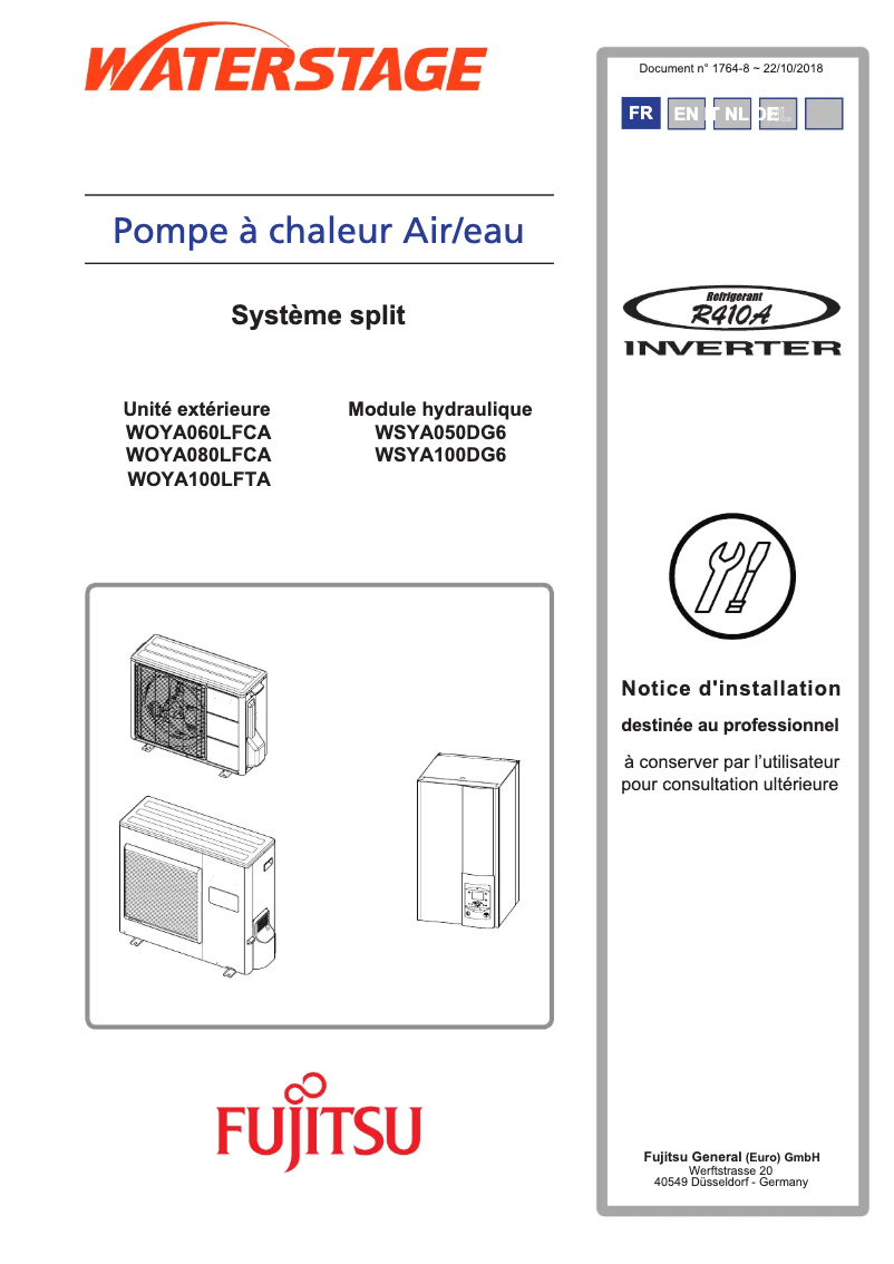 Page n°1 - Manuel utilisateur Fujitsu Waterstage WSYA050DG6
